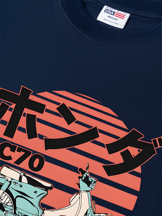 Áo Thun Relaxed Fit Motorbike Honda C70 CLASSIC