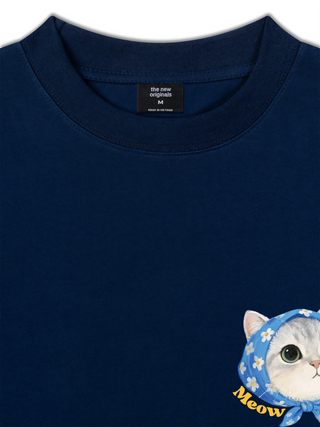 Áo Thun Relaxed Fit Cute Cat