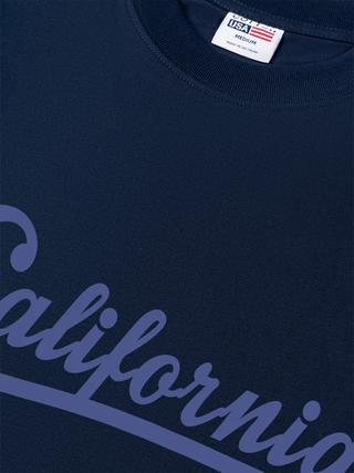 Áo Thun Relaxed Fit USA Califorinia Blue