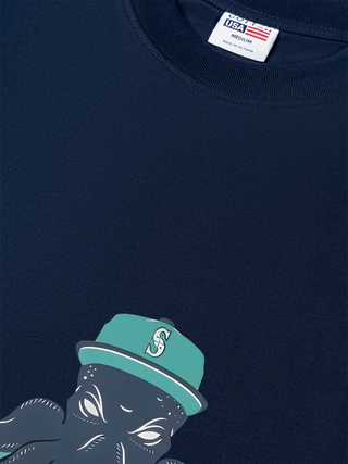 Áo Thun Relaxed Fit Baseball Green Octopus