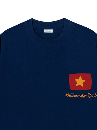 Áo Thun Relaxed Fit Yêu Nước Vietnamese Girl