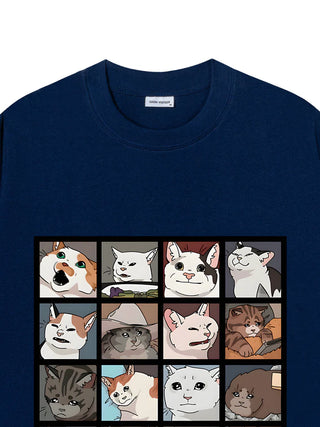 Áo Thun Relaxed Fit Rất Tiếc Bạn Đã Bị Con Mèo