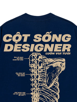 Áo Thun Relaxed Fit Cột Sống Designer