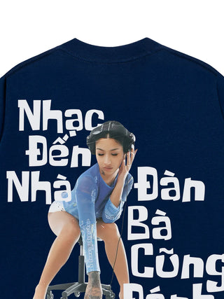 Áo Thun Relaxed Fit Nhạc Đến Nhà