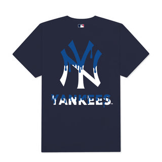 Áo Thun Oversize MLB New York Yankees Blue Logo