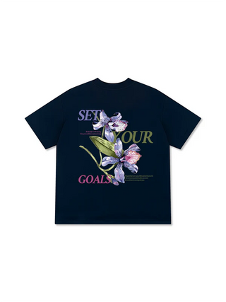 Áo Thun Relaxed Fit Floral Set Your Goals