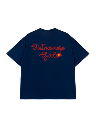 Áo Thun Relaxed Fit Yêu Nước Vietnamese Girl