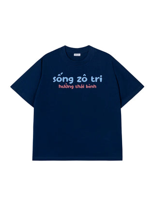 Áo Thun Relaxed Fit Sống Zô Tri Hưởng Thái Bình