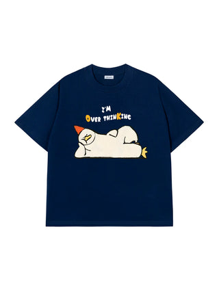 Áo Thun Relaxed Fit  I_m Over Thinking