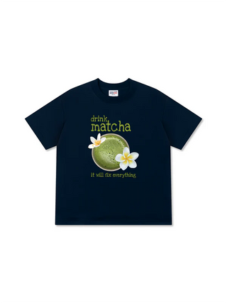 Áo Thun Relaxed Fit Daily Cup Matcha Will Fix Everything