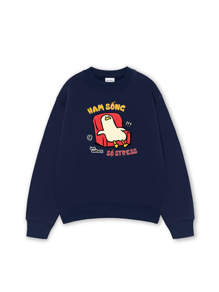 Meme Chú Vịt Ham Sống Sợ Stress Sweater