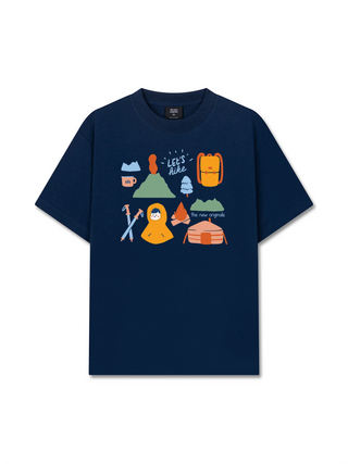 Áo Thun Relaxed Fit  Go Out Let's Hike