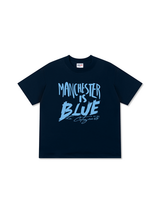 Áo Thun Relaxed Fit Soccer Manchester is Blue