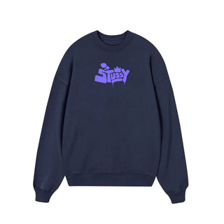 Áo sweater Stussy Purple Smoke