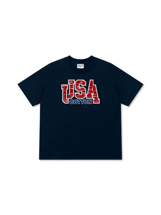 Áo Thun Relaxed Fit  USA Scratched Typo