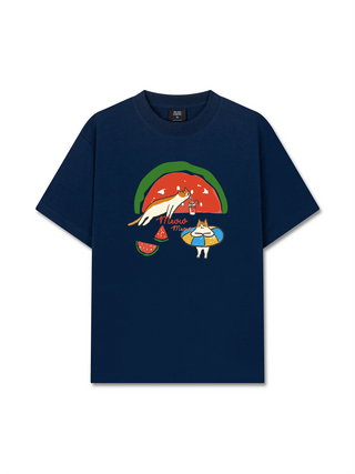 Áo Thun Relaxed Fit Meow Meow Watermelon