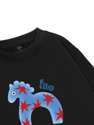 26 - Blue Horse Sweater