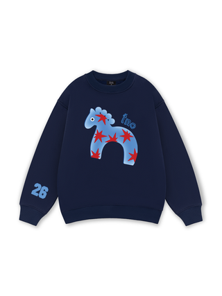 26 - Blue Horse Sweater