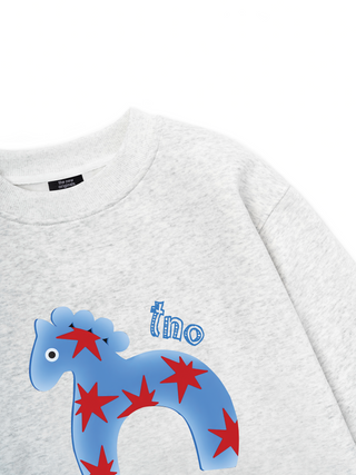 26 - Blue Horse Sweater