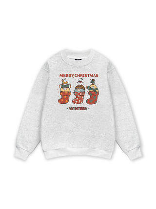 Winter Christmas Socks Sweater