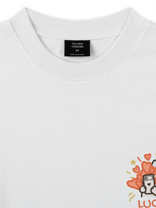 Áo Thun Relaxed Fit Lucky Luv Cat Couple