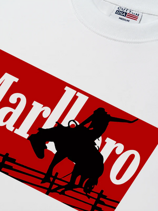 Áo Thun Relaxed Fit Marlboro Vaulting Cowboy