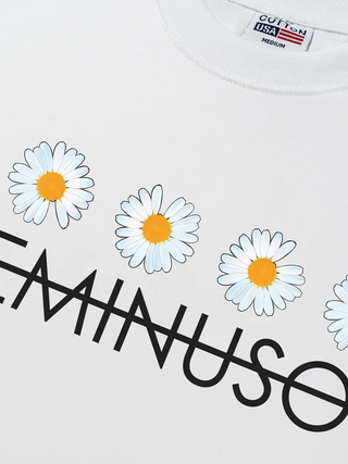 Áo Thun Relaxed Fit Floral Daisy Line