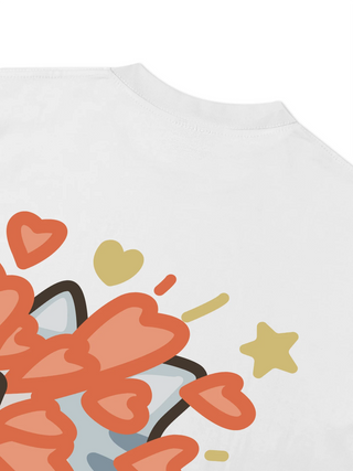 Áo Thun Relaxed Fit Lucky Luv Cat Couple