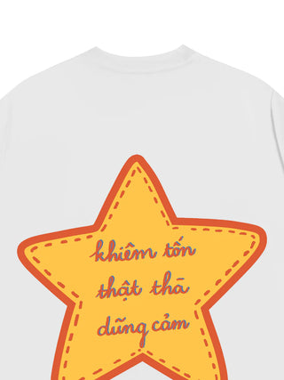 Áo Thun Relaxed Fit Yêu Nước Khiêm Tốn - Thật Thà - Dũng Cảm
