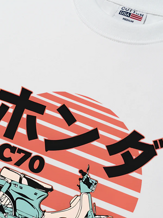 Áo Thun Relaxed Fit Motorbike Honda C70 CLASSIC