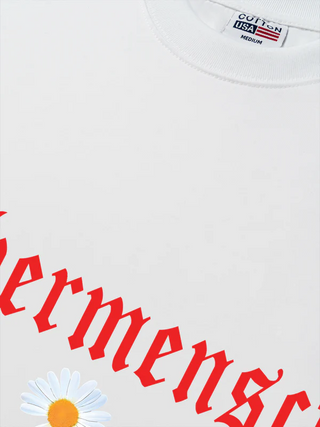 Áo Thun Relaxed Fit Floral With GD Chibi Daisy Flower