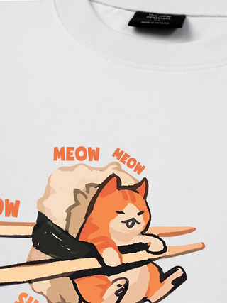 Áo Thun Relaxed Fit Sushi Meow