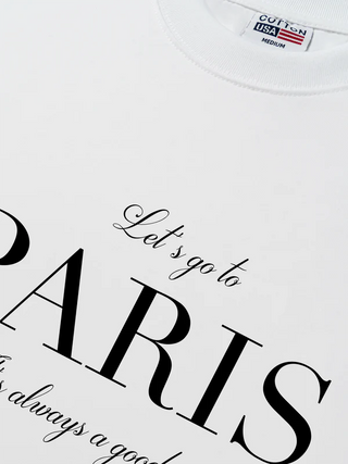 Áo Thun Relaxed Fit  City Let's go to Paris