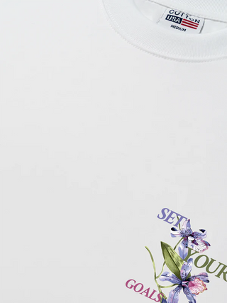 Áo Thun Relaxed Fit Floral Set Your Goals