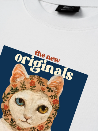 Áo Thun Relaxed Fit Flower Mad Cat