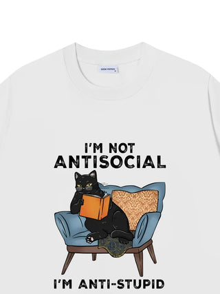 Áo Thun Relaxed Fit I'm Not Antisocial