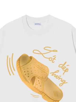 Áo Thun Relaxed Fit Lót Dép Hóng