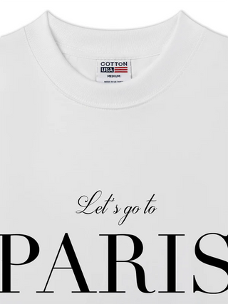 Áo Thun Relaxed Fit  City Let's go to Paris