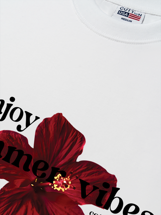 Áo Thun Relaxed Fit Floral Enjoy Summer