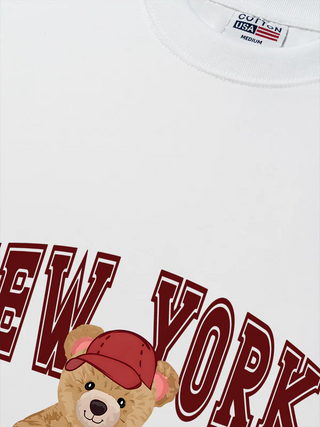 Áo Thun Relaxed Fit City New York Red Bear