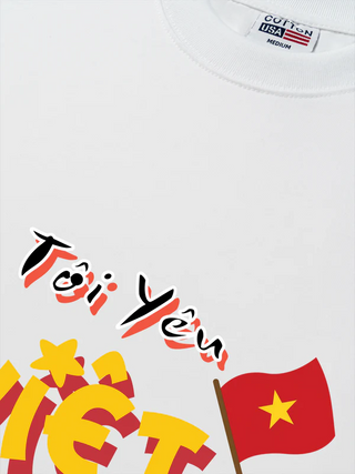 Áo Thun Relaxed Fit Việt Nam Tôi Yêu Việt Nam