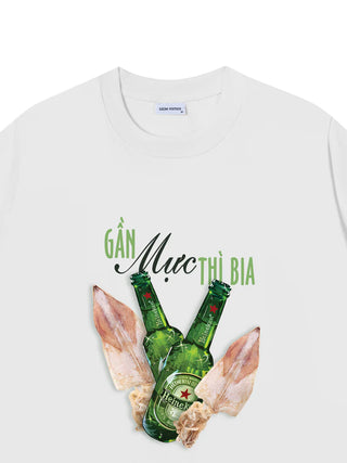 Áo Thun Relaxed Fit GẦN MỰC THÌ BIA