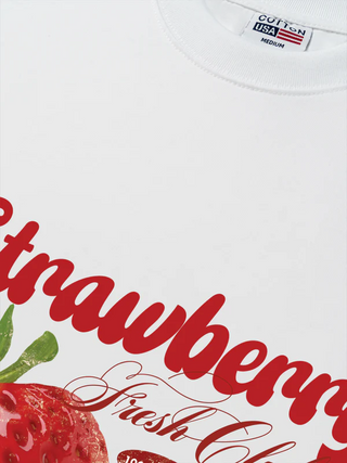 Áo Thun Relaxed Fit Tropical Strawberry Fresh Club