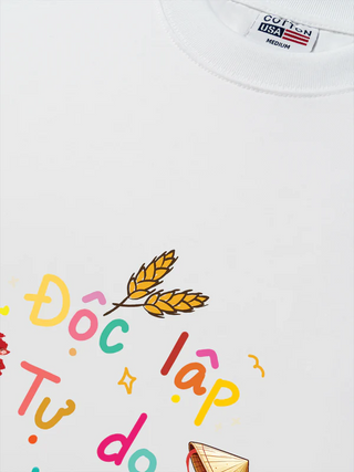 Áo Thun Relaxed Fit Việt Nam Độc Lập - Tự Do - Hạnh Phúc