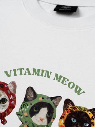 Áo Thun Relaxed Fit Vitamin Meow