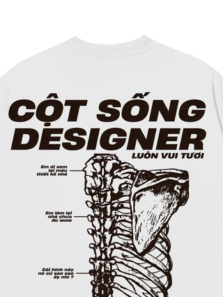 Áo Thun Relaxed Fit Cột Sống Designer