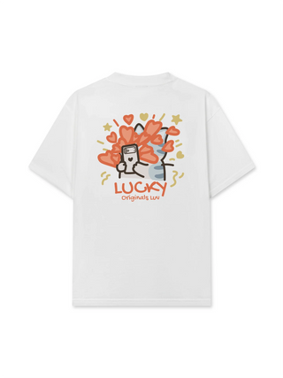 Áo Thun Relaxed Fit Lucky Luv Cat Couple