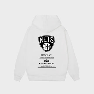 Áo Hoodie NBA Brooklyn Nets Alpha Industries Striped