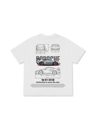Áo Thun Relaxed Fit Porsche Blueprint 911 GT3 RS