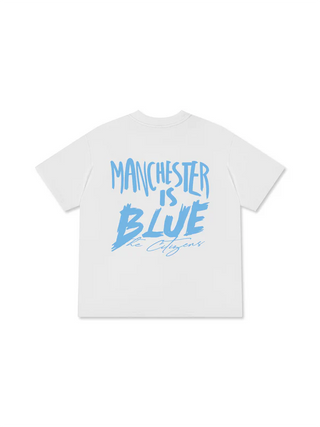Áo Thun Relaxed Fit Soccer Manchester is Blue